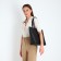 Female bag Textura, chover, large size, black color