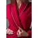 Women's bathrobe, shalka+kant, size 52, burgundy, waffle