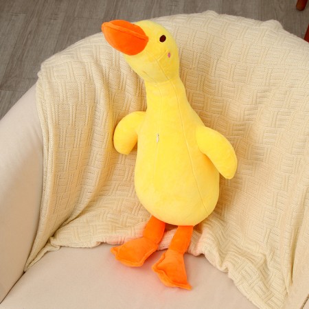 Soft toy "Goose", 60 cm, yellow color-2