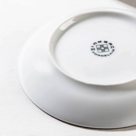 Box Porcelain Coffee Dots White, D = 14 cm-2