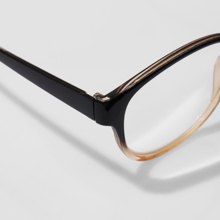 Ready glasses GA0672 (color: C1 black, orange; diopter: + 3.5; tint: no)-3
