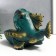 Souvenir Polystone stand "Pisne-Dragon" dark green 17x16x29 cm