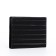Male purse without fastening, for bills, for cards, black color