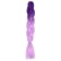 Zumba Kanecalon Two-color, corrugated, 60 cm, 100 g, color light violet/pink (#by44)