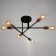 Chandelier 2232/6 E27 40W black and gold 60x60x21 cm Bayerlux