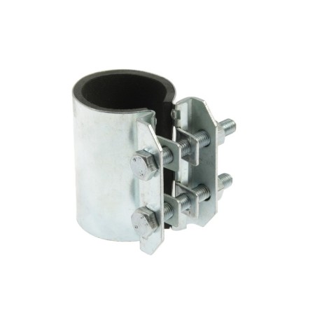 Repair clamp, 1 1/4 ", length 70 mm, galvanized