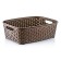 Hobbylife Rattan basket, size m, with handles, 19.5x26x9 cm, color mix