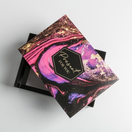 Gift folding box, packaging, “textures”, 21 x 15 x 7 cm-2