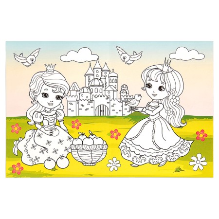 Long coloring "Princesses and friends"-2