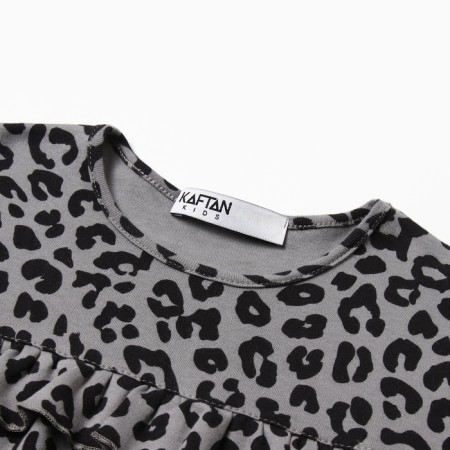 Платье детское с рюшами KAFTAN Trendy grey р.28 (86-92)-5