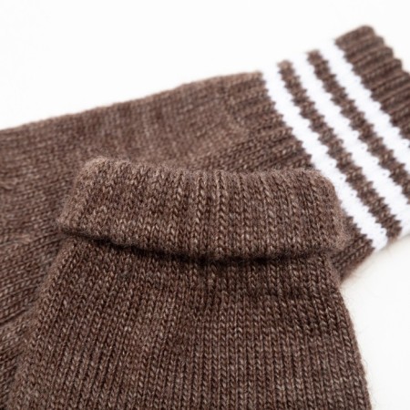 Gloves are single children, brown color, size 16 (9-12 years old)-2