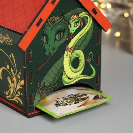New Year's tea house "Snake.s NG" 10.5x9.5x12 cm-3