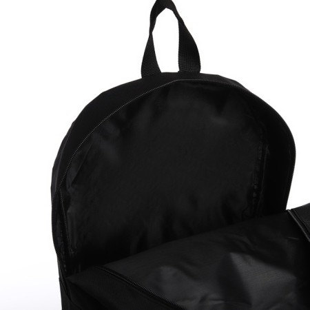 School textile backpack with mount for the Skate "Camouflage", 38x29x1 cm, black color, lightning department-6
