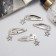 Invisibility for hair "Ophelia" (set 4 pcs) star, 4.5 cm, silver
