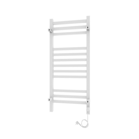 Towel electric heated Laris Astor ChK12, 350x900 mm, 12 crossbars, left, white-5