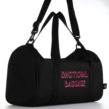Female sports bag, textura, small size, black color-5