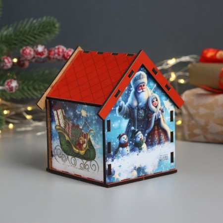 New Year's tea house "Magic" 10.5x9.5x12 cm-1