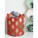 Textile bag "Scandinavian Christmas trees", for storing things and toys, size 30x30 cm, 18.9 liters