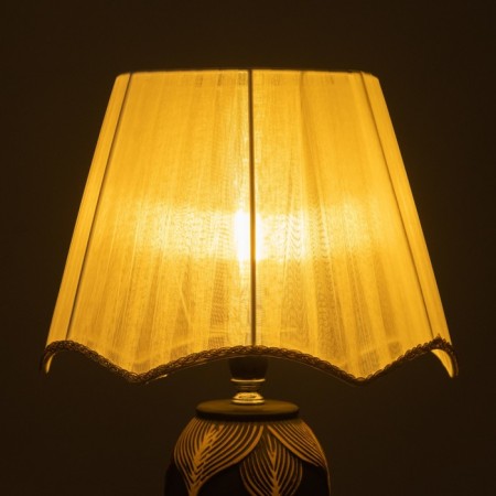 The lampshade "Bourgeois" White E27/E14 25x25x19 cm-6