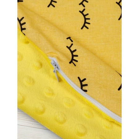 Pregnant for pregnant women anatomical, size 72 × 340 cm, cilia, yellow-2
