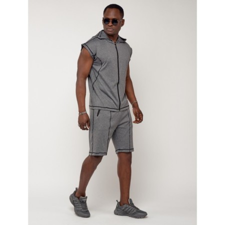 Male tracksuit, size 52-54, gray color-1