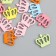 Decor for creativity tree "Crown" summer colors set 20 pcs 2x2.2x0.3 cm