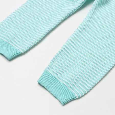 Kit for children (jumper, trousers), menthol/white color, height 62 cm-8