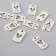 Decor for creativity Metal "Heart with Heart" silver 2x1 cm