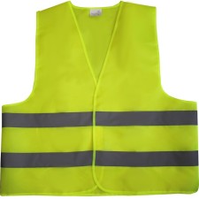 Жилет светоотражающий, салатовый, р-р XXL 65 х 70 см, на липучках