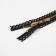 Metal zipper, No. 3, non -proceeding, automatic lock, 60 cm, black/gold color