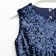 Dress for a girl with sequins KAFTAN, size 36 (134-140), blue color