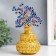 Bonsai souvenir "Cash tree in a golden pot" 96 eyes 20x9x17 cm