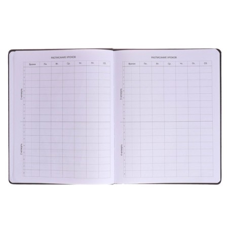 Universal diary for grades 1-11 WoW, hard cover, artificial leather, foil embossing, lies, 80 g/m2-4