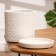 Flower Pot "Bead" White Cylinder No. 2, 1.8 liters