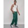 Sports male pants, size 50, green color