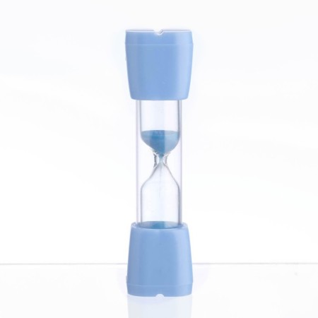 Sanding clock "Smile" for 3 minutes, 9 x 2.3 cm, blue-1