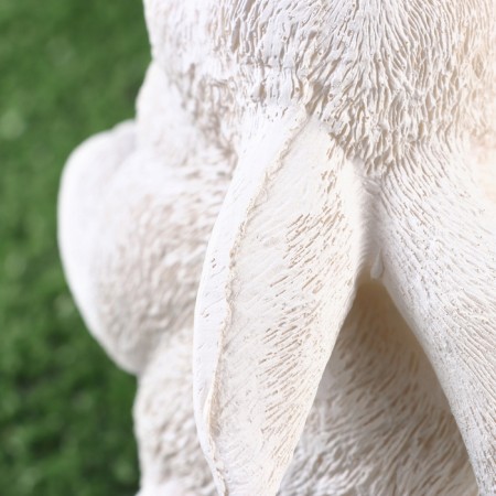 Garden figure "Hare" White, 11x11x18cm ////-5