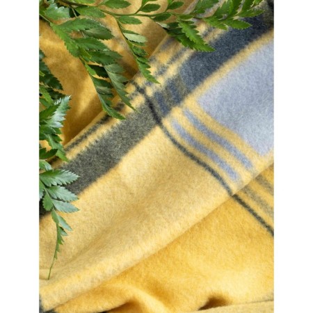 Aberdeen blanket, size 150x200 cm, yellow color-4