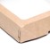 The box is folding, with a window, craft, 15 x 15 x 4 cm