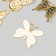 Butterfly cardboard double wings "openwork with gold" set of 12 pcs h = 4-10 cm