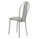 Viennese soft chair, silver metallic/metallic