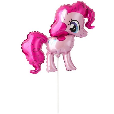 Foil ball 14 "Pony", without a stick, pink color