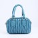 Bag Cross-Bodi with a zipper, blue color