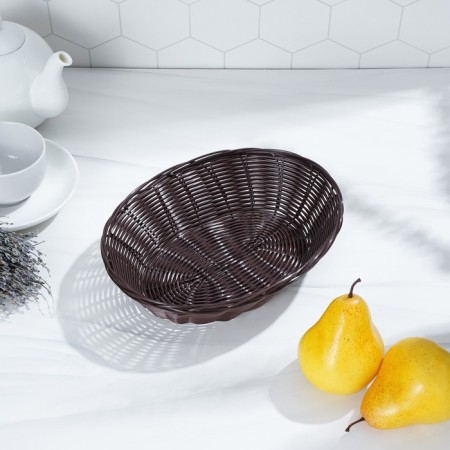 Basket for fruits and bread of the share "Choco", 25 × 17 × 6 cm-4