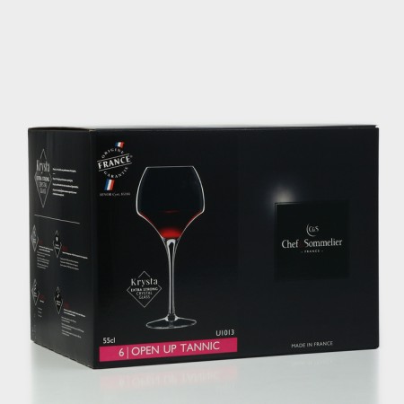 Set of glasses for the wine Open Up, 550 ml, crystal glass, 6 pcs-7