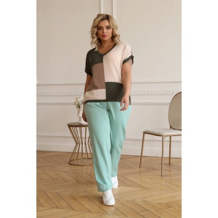 Female jumper wisell, size 60, green color-3