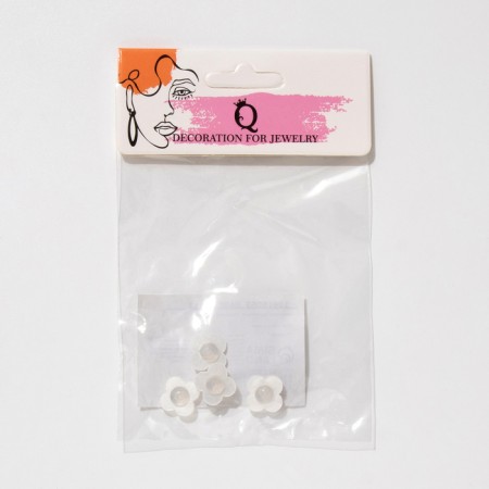 Acrylic support plugs (set 2 pairs), white color-2