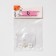 Acrylic support plugs (set 2 pairs), white color