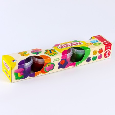 Set for modeling "Rainbow sand0187, 5 colors of 140 g, mold-3
