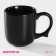 Mug ceramic shade Coffee Break, 380 ml, black color